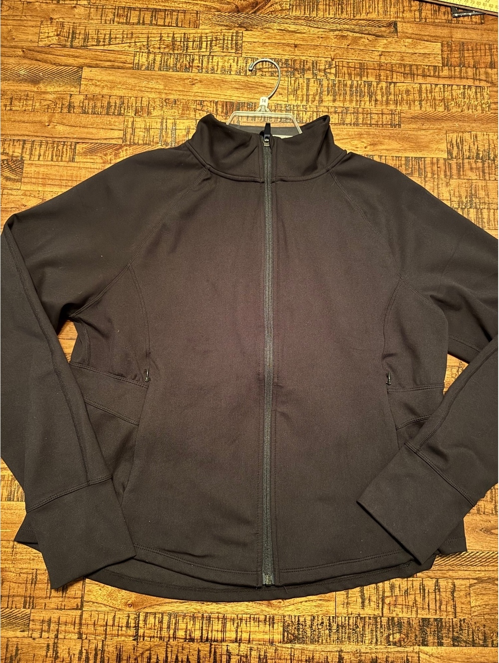 Jockey Women's Black Full-Zip Jacket XL